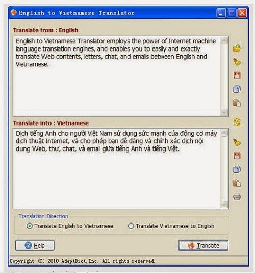 phần mềm dịch tiếng việt sang tiếng anh