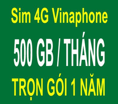 Sim 4G Vinaphone khuyến mãi siêu khủng 500GB/tháng – 1 năm không phải nộp tiền