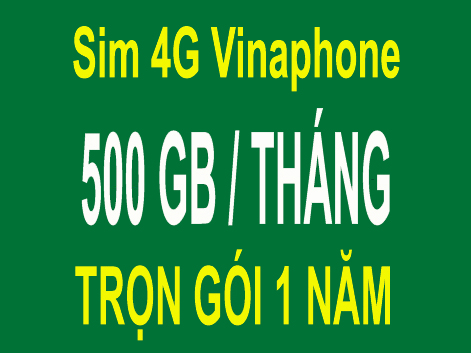 Sim 4G Vinaphone khuyến mãi siêu khủng 500GB/tháng – 1 năm không phải nộp tiền