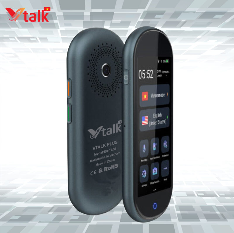 Máy Phiên Dịch VTalk Plus+ 2023 – Mang Thương Hiệu Việt Nam, Dịch Offline Có Tiếng Việt