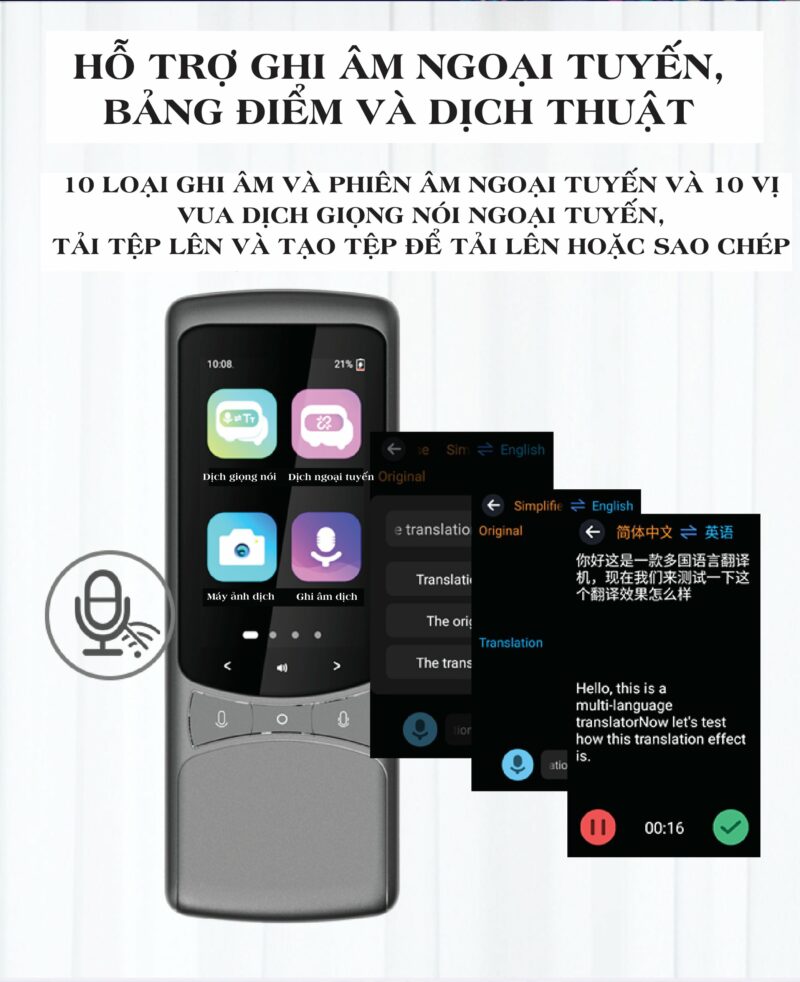 Máy Phiên Dịch VTalk Go 2023 - Máy Phiên Dịch Mang Thương Hiệu Việt Nam