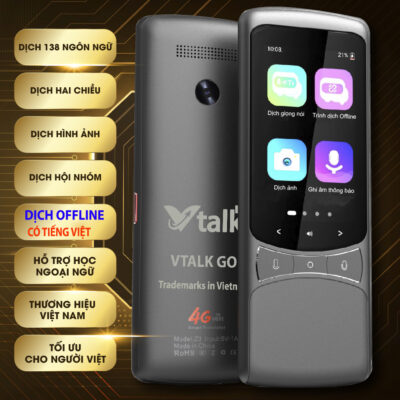 Máy Phiên Dịch VTalk Go 2023 - Máy Phiên Dịch Mang Thương Hiệu Việt Nam