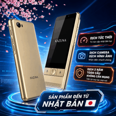 Máy Phiên Dịch Kazuna ETalk 5 - Máy Phiên Dịch Sản Xuất Tại Nhật Bản