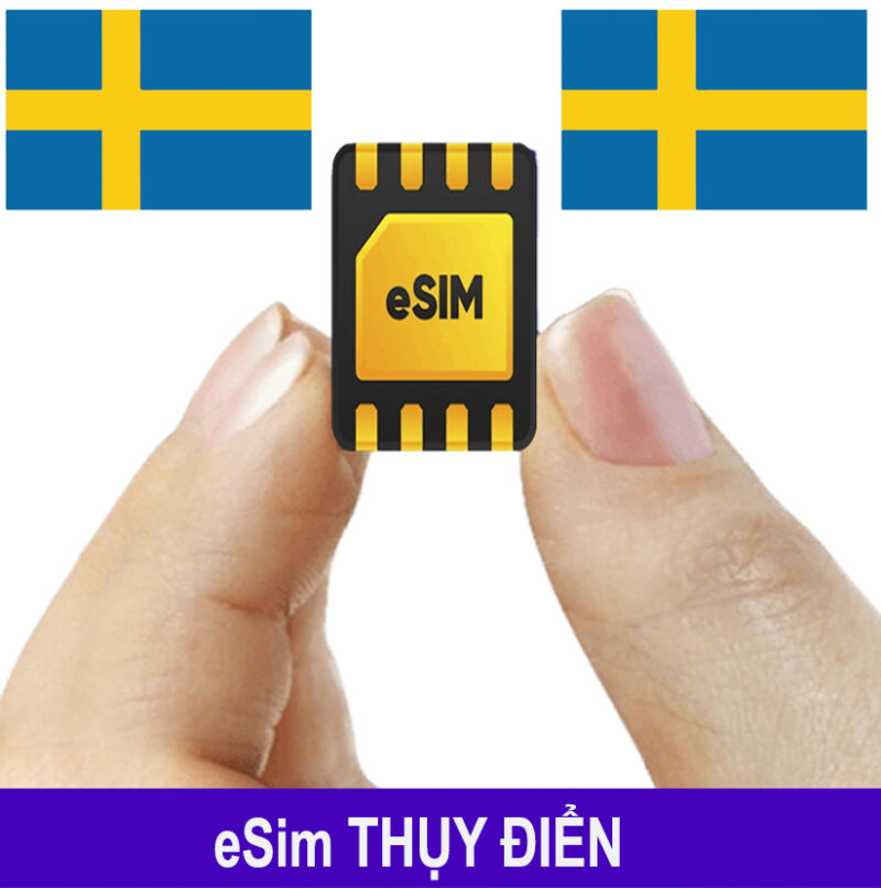 ESim Thụy Điển, ESim 4G Du Lịch Sweden, ESim Quốc Tế Thụy Điển