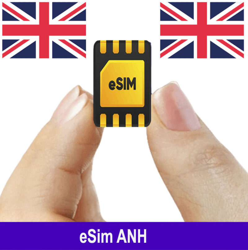 ESim Vương Quốc Anh, ESim 4G Du Lịch England, ESim Quốc Tế Vương Quốc Anh