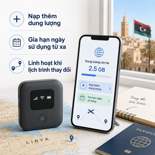 THUÊ WIFI ĐI LIBYA