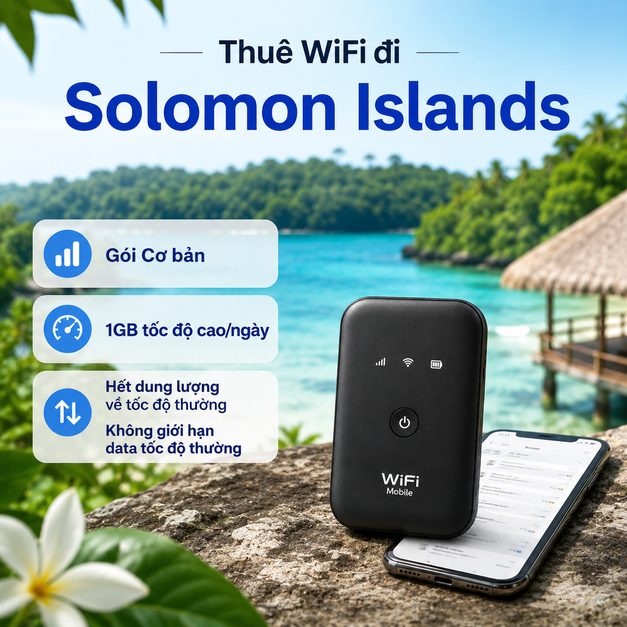 thuê WiFi đi Solomon Islands