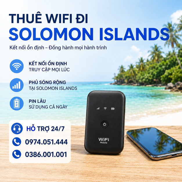thuê WiFi đi Solomon Islands