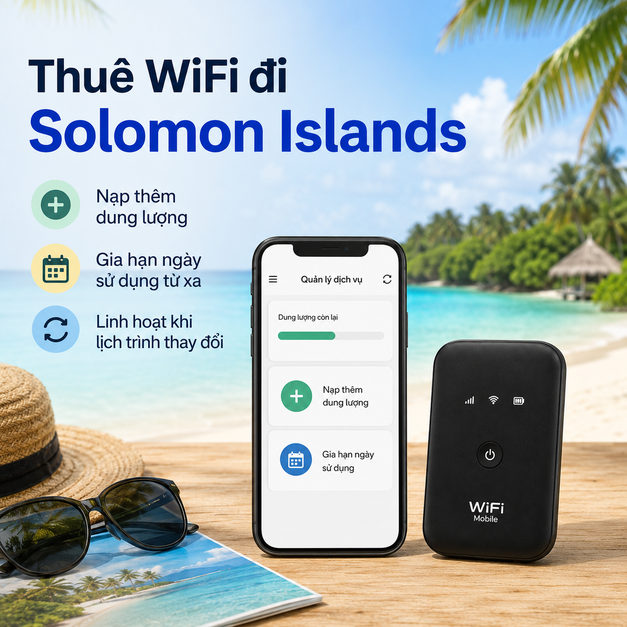 thuê WiFi đi Solomon Islands