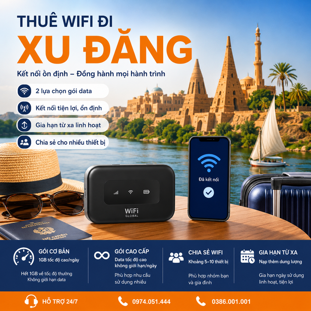 thuê WiFi đi Xu Dang