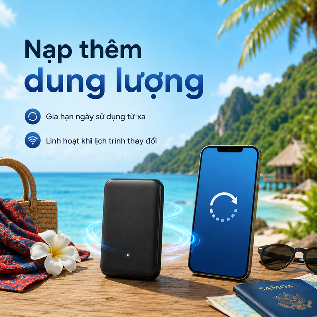 cho thuê cục phát WiFi đi Samoa