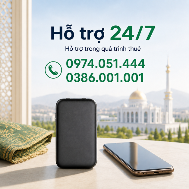 THUÊ WIFI ĐI TURKMENISTAN