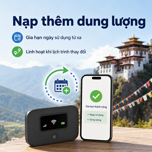 THUÊ WIFI ĐI BHUTAN