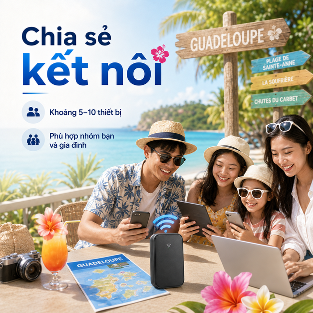 THUÊ WIFI ĐI GUADELOUPE