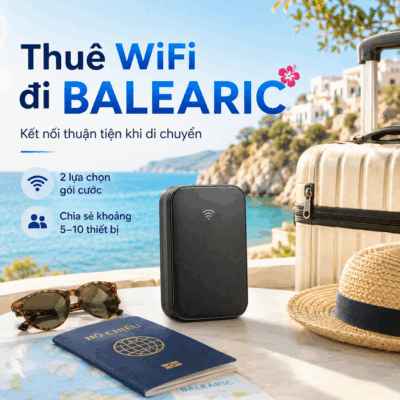Cho Thuê Cục Phát Wifi Đi Balearic Trọn Gói Không Giới Hạn Data 2025