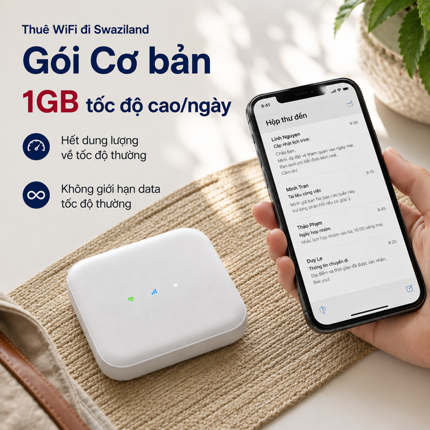 THUÊ WIFI ĐI SWAZILAND&nbsp;