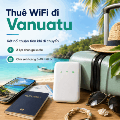 Cho Thuê Cục Phát Wifi Đi Vanuatu Trọn Gói Không Giới Hạn Data 2025