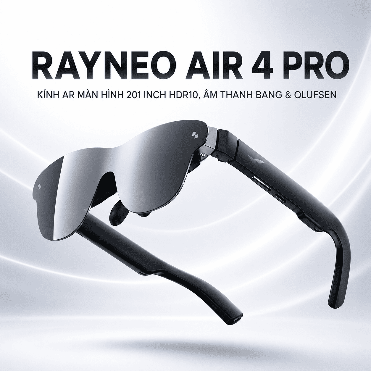 Kính AR RayNeo Air 4 Pro – Màn hình ảo 201 inch HDR10, âm thanh Bang & Olufsen Kính AR RayNeo Air 4 Pro – Màn hình ảo 201 inch HDR10, âm thanh Bang & Olufsen