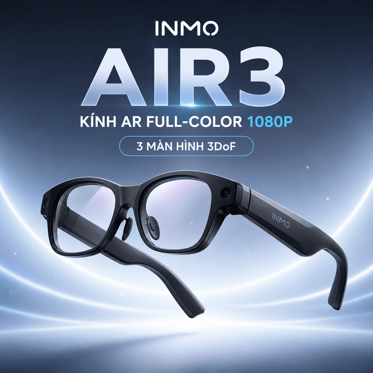 INMO AIR3 – Kính AR Full-Color 1080P, 3 Màn Hình 3DoF INMO AIR3 – Kính AR Full-Color 1080P, 3 Màn Hình 3DoF