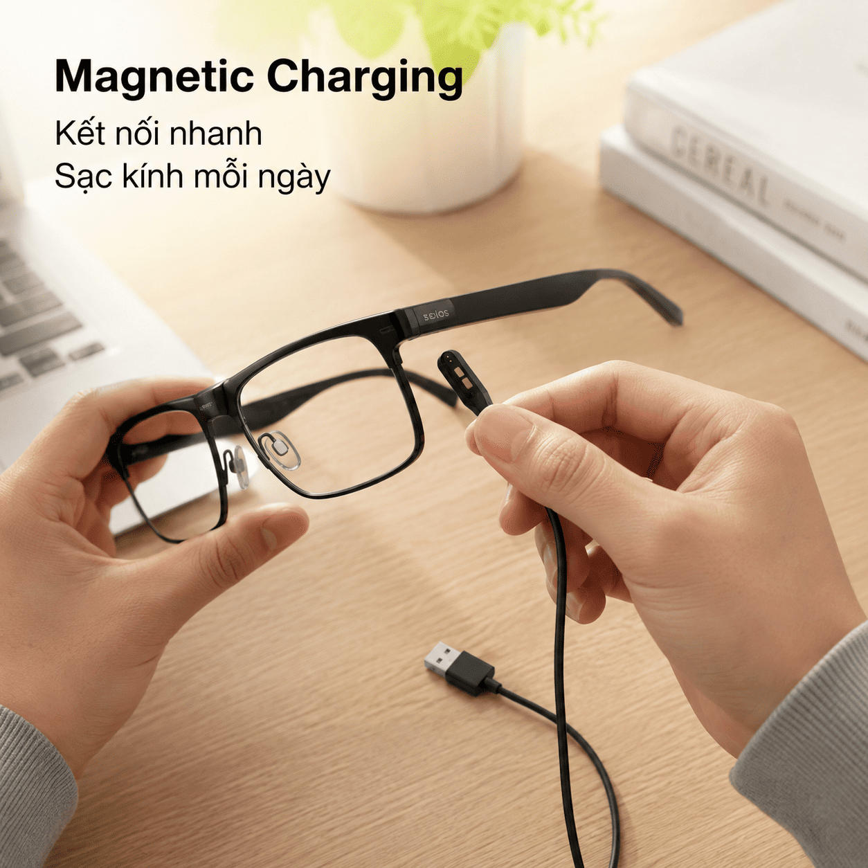 Cáp sạc từ tính Solos AirGo 3 