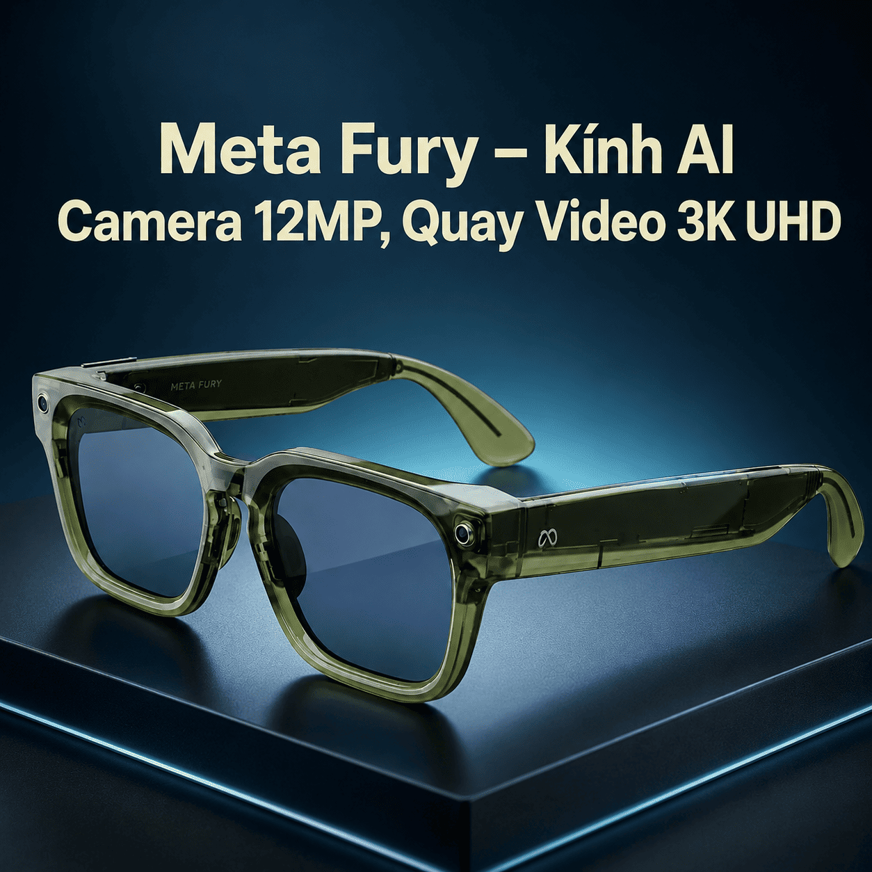 Meta Fury – Kính AI Camera 12MP, Quay Video 3K UHD Meta Fury – Kính AI Camera 12MP, Quay Video 3K UHD