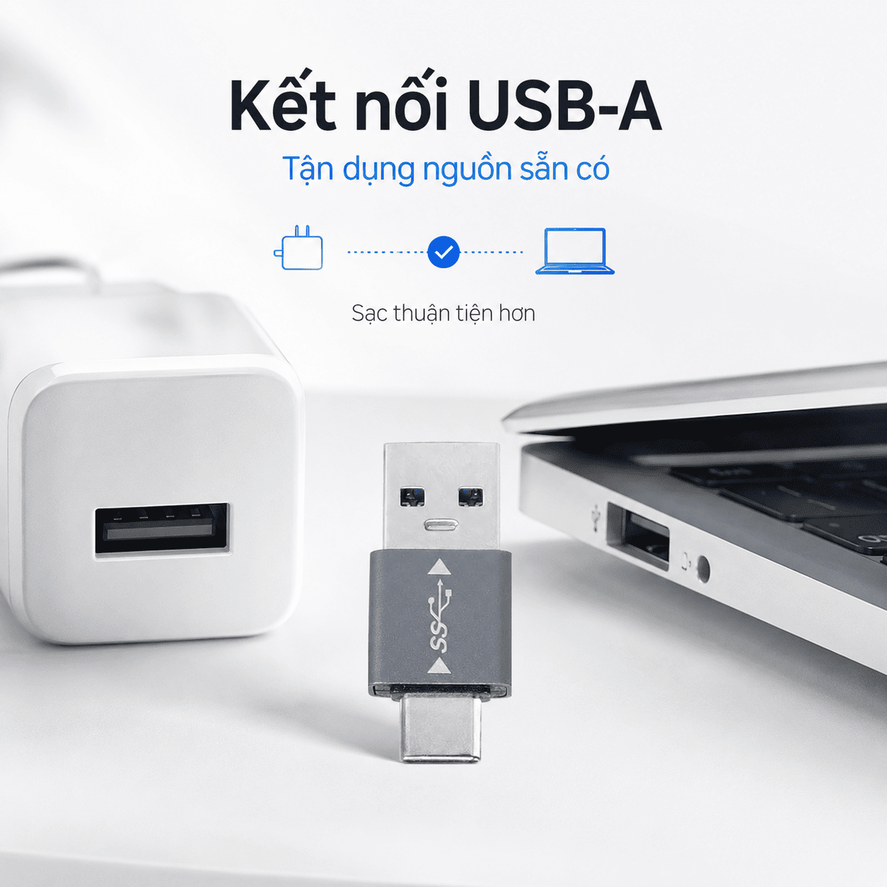 Bộ chuyển USB-C sang USB-A Lucyd