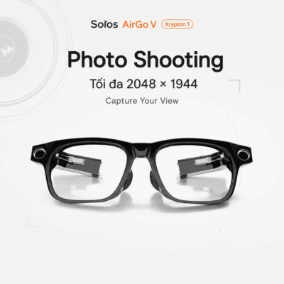 Mặt gọng kính Solos AirGo V Krypton 1 – Camera tích hợp và thiết kế mô-đun linh hoạt