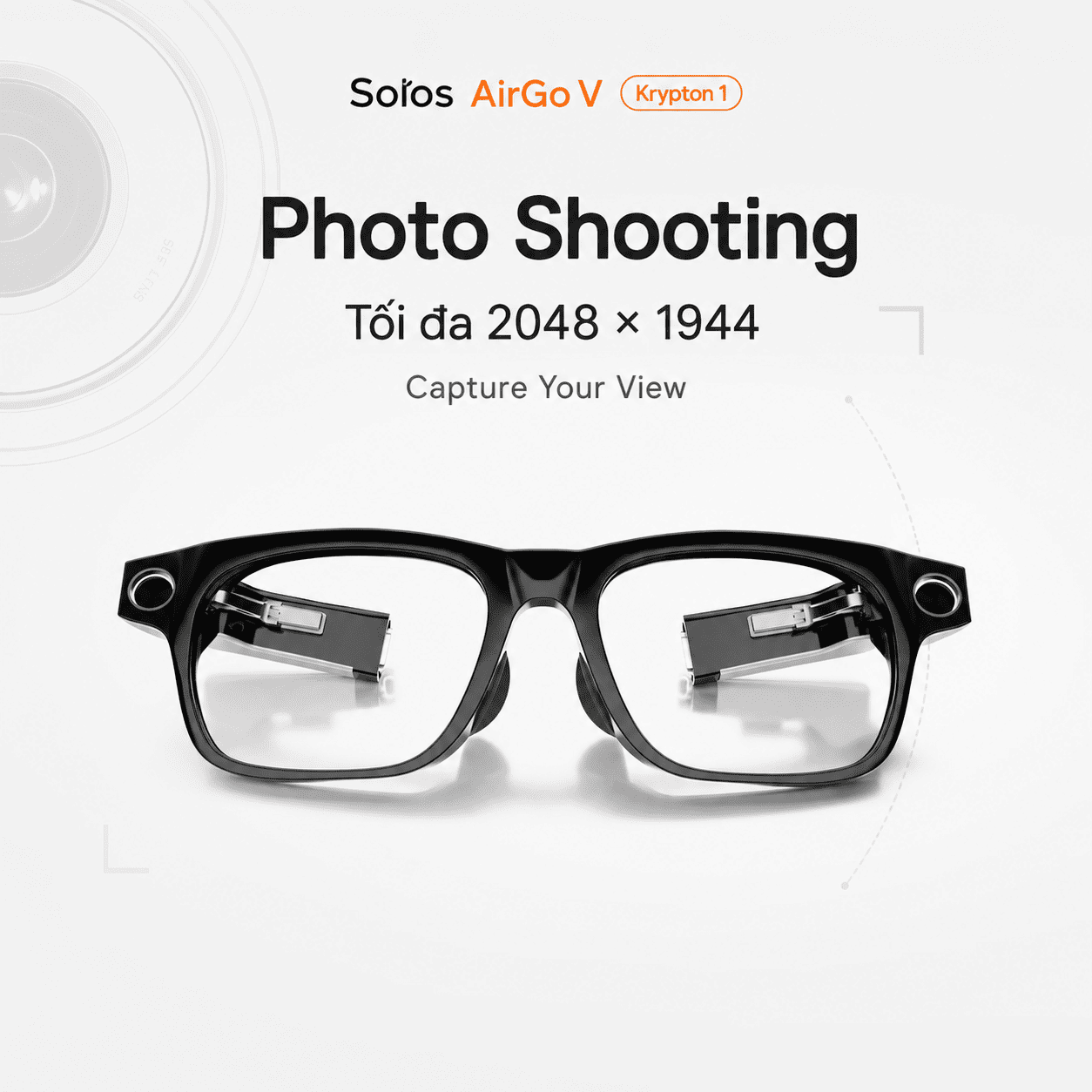 Mặt gọng kính Solos AirGo V Krypton 1 – Camera tích hợp và thiết kế mô-đun linh hoạt Mặt gọng kính Solos AirGo V Krypton 1 – Camera tích hợp và thiết kế mô-đun linh hoạt