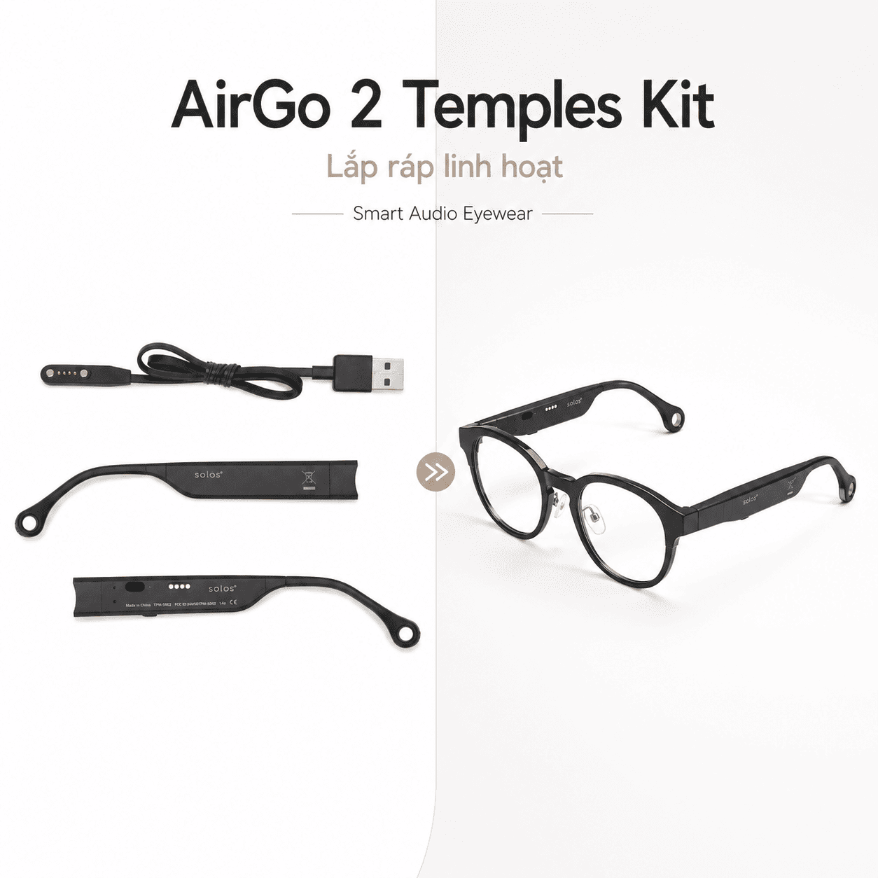 Bộ càng kính Solos AirGo 2