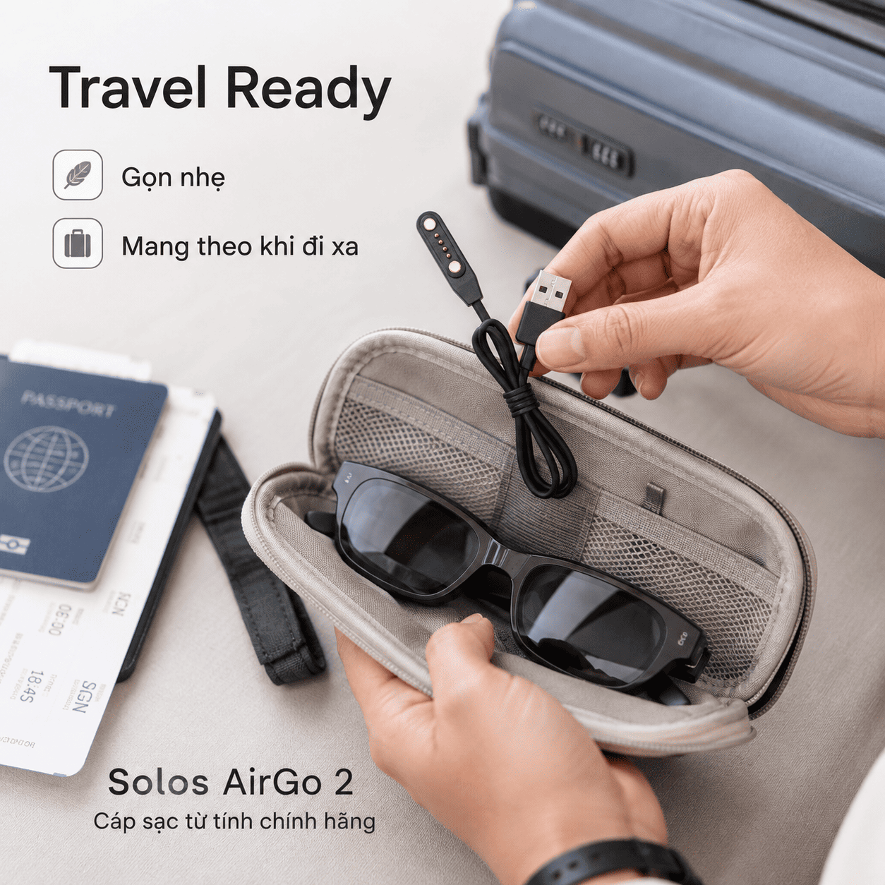 Cáp sạc từ tính Solos AirGo 2