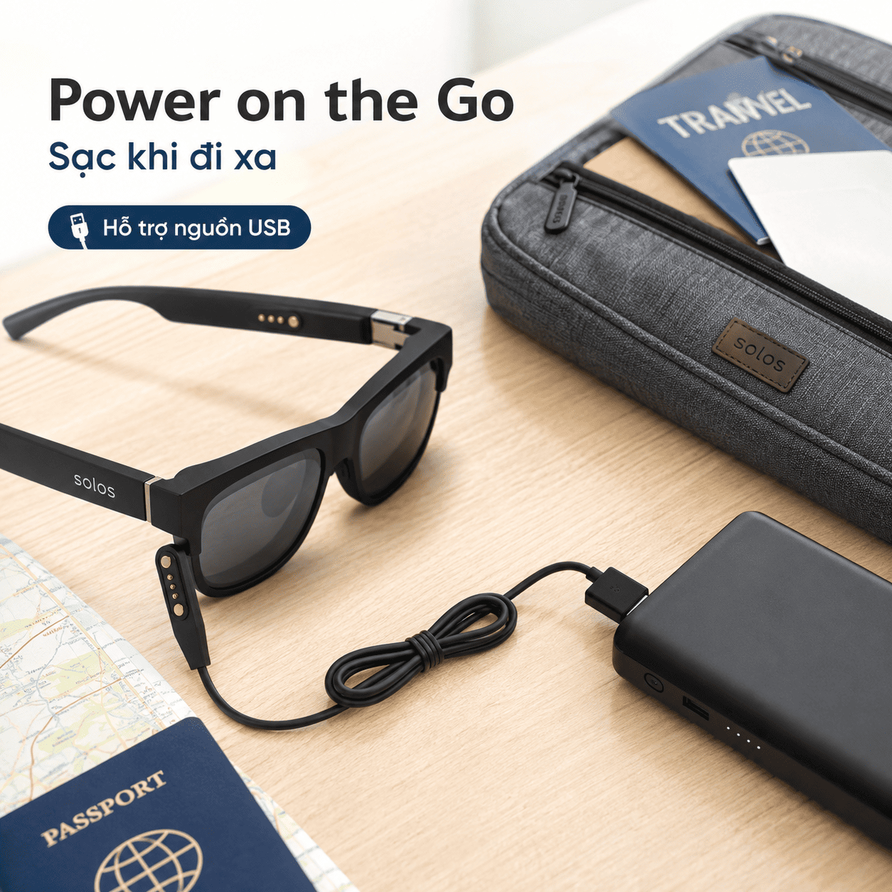 Cáp sạc từ tính Solos AirGo 2