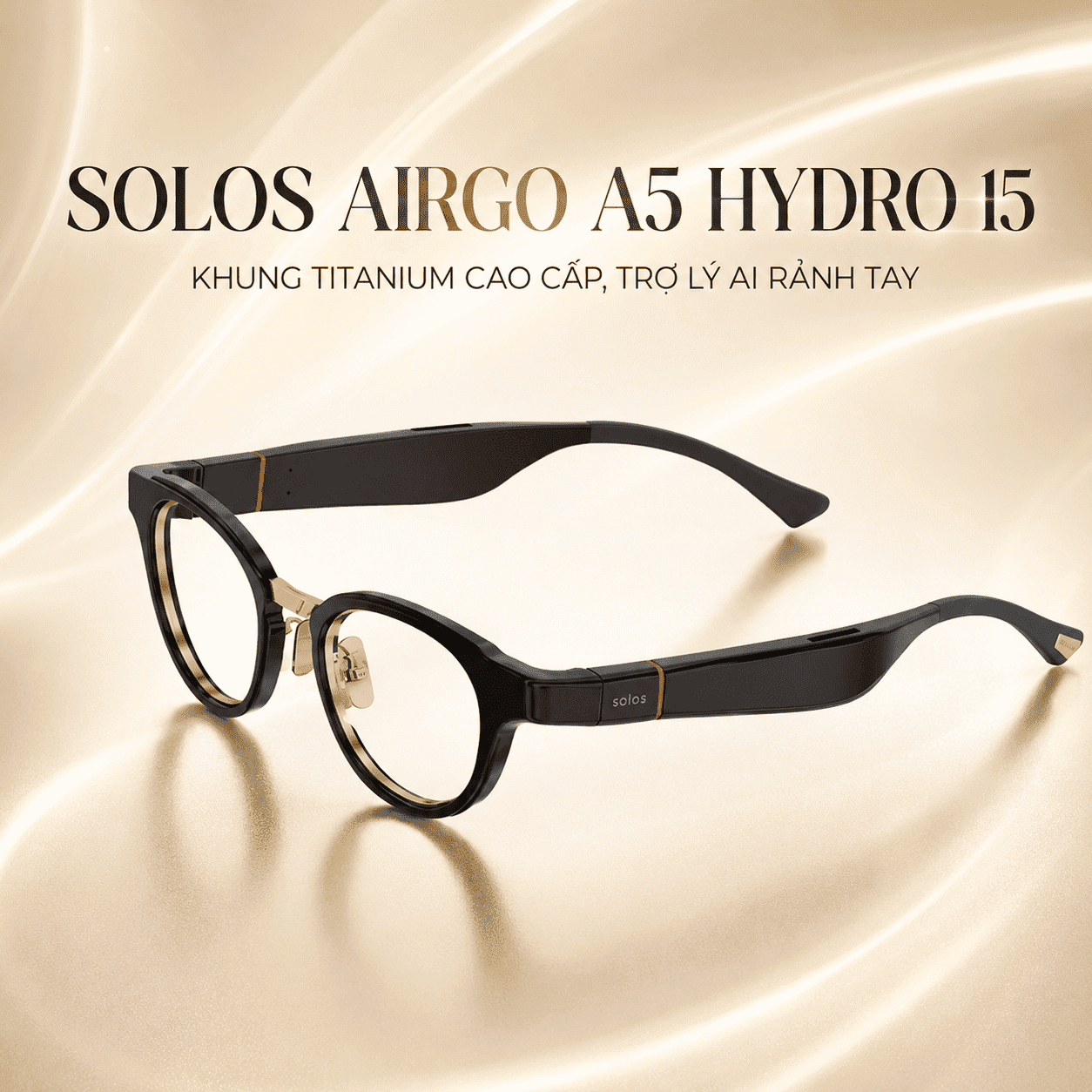 Kính thông minh Solos AirGo A5 Hydro 15 – Khung titanium cao cấp, trợ lý AI rảnh tay Kính thông minh Solos AirGo A5 Hydro 15 – Khung titanium cao cấp, trợ lý AI rảnh tay