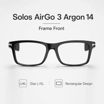 Mặt gọng Solos AirGo 3 Argon 14 – Gọng L/XL với tròng Blue Blocker bảo vệ mắt