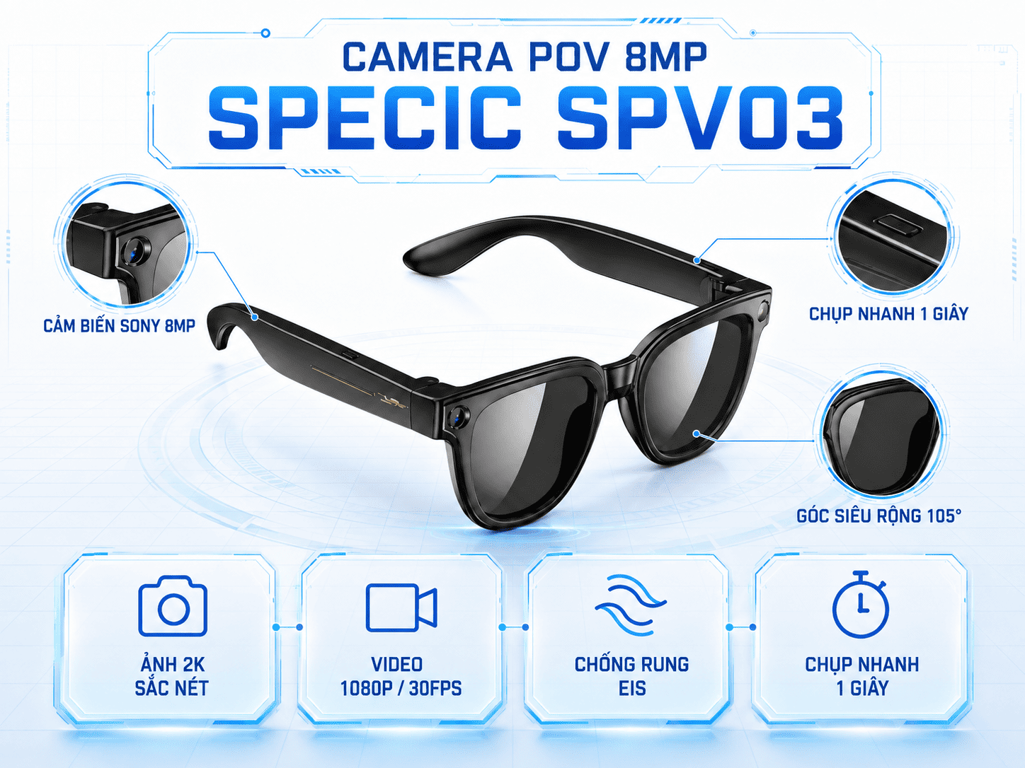 Kính thông minh SpeCiC AI Smart Glasses