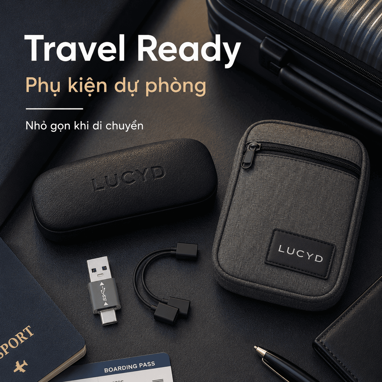 Bộ chuyển USB-C sang USB-A Lucyd