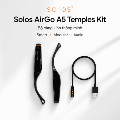 Bộ càng kính thông minh Solos AirGo A5 – Nâng cấp gọng AirGo 3 với điều khiển giọng nói