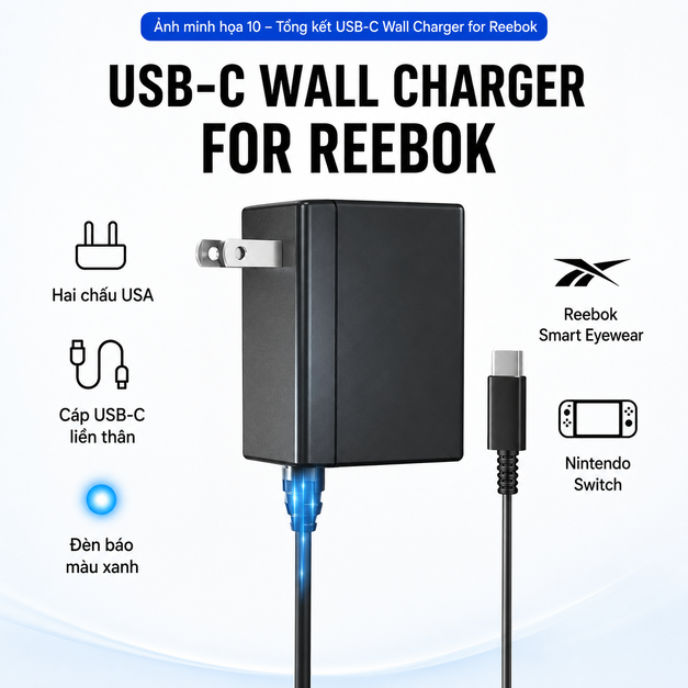 Củ sạc tường USB-C Lucyd Reebok