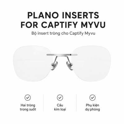 Tròng Plano Inserts for Captify Myvu – Phụ kiện thay thế và lắp đặt thuận tiện