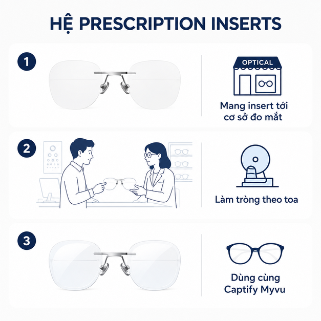 Tròng insert không độ Captify Myvu