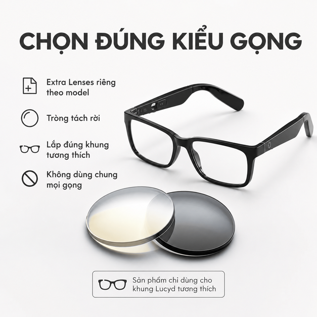 Tròng kính thay thế Lucyd Extra Lenses