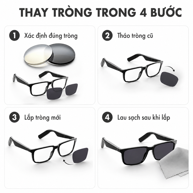 Tròng kính thay thế Lucyd Extra Lenses