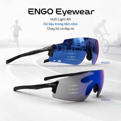 Kính thông minh ENGO Eyewear – HUD AR cho chạy bộ và đạp xe