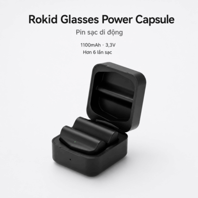 Pin sạc di động Rokid Glasses Power Capsule – Sạc 80% trong 20 phút và mở rộng thời gian sử dụng