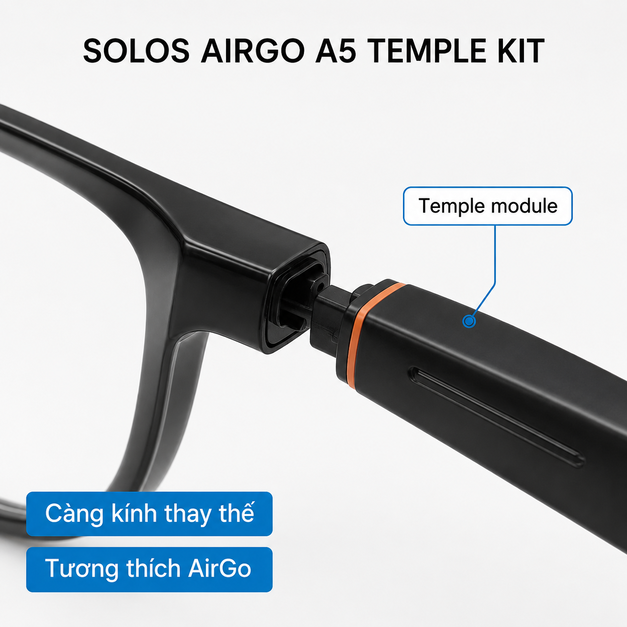 Càng kính thông minh Solos AirGo A5 Temple Kit