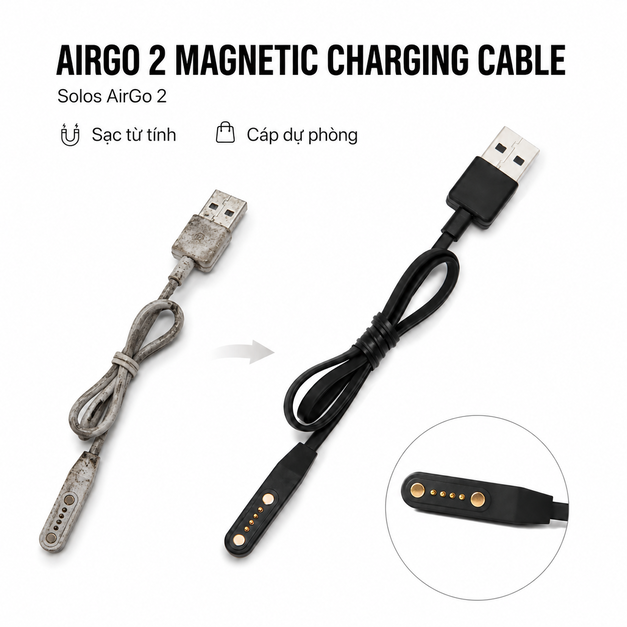 Cáp sạc từ tính Solos AirGo 2