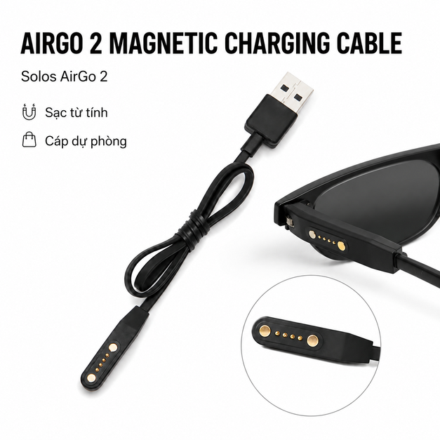 Cáp sạc từ tính Solos AirGo 2