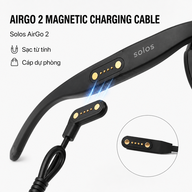 Cáp sạc từ tính Solos AirGo 2