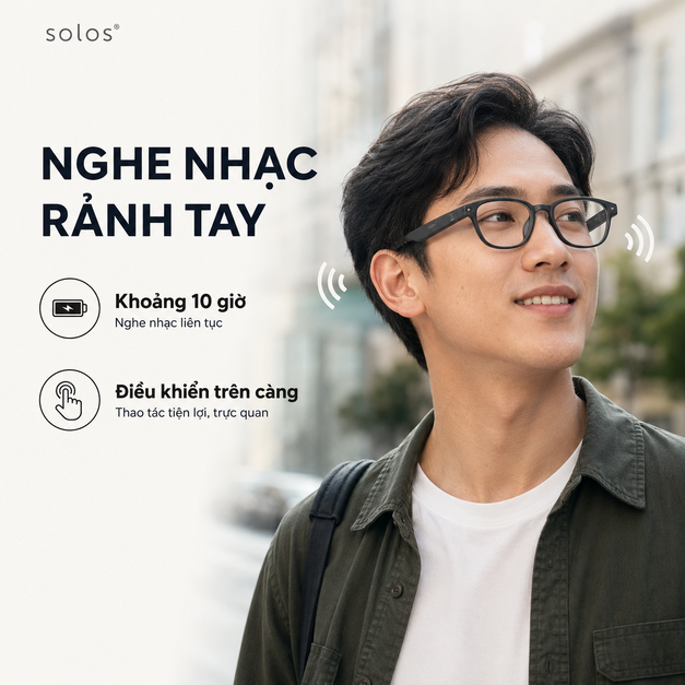 Bộ càng kính Solos AirGo 2 Temples Kit