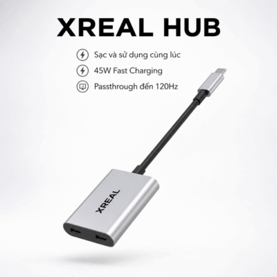 XREAL Hub – Sạc nhanh 45W và truyền hình ảnh đến 120Hz