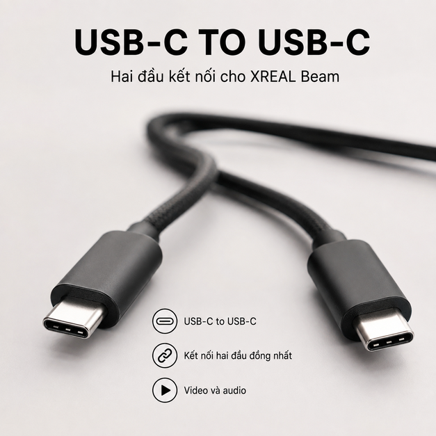 Cáp XREAL USB-C to USB-C 0.8 m